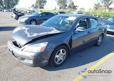 2007 Honda Accord Hybrid из США, поврежденный, VIN JHMCN36537C002058